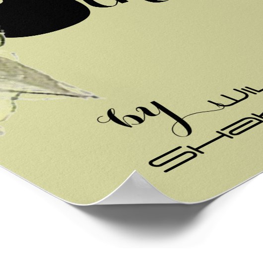 Theaterstück Poster Othello William Shakespeare (Ecke)