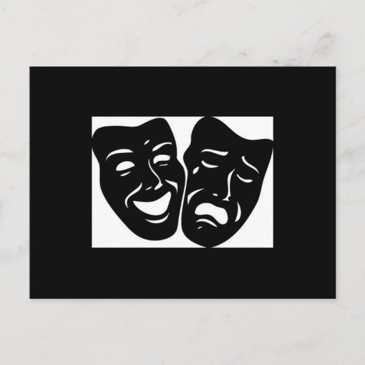 Theatersymbol Postkarte (Vorderseite)
