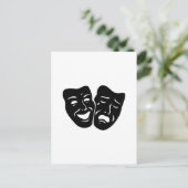 Theatersymbol Postkarte (Stehend Vorderseite)