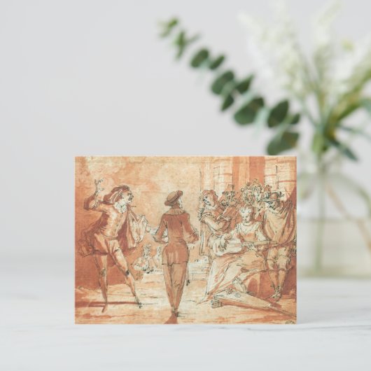 Theaterszene Postkarte (Stehend Vorderseite)