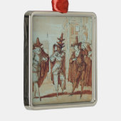 Theaterszene Silbernes Ornament (Rechts)