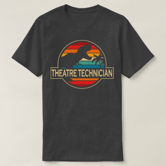 Theatertechniker Dinosaurier T-Shirt (Design vorne)