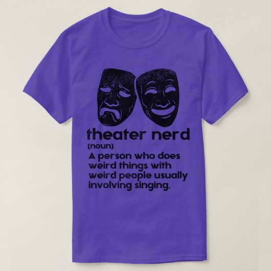 Theatertheater Nerd Definition 2 T-Shirt (Design vorne)