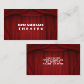 Theaterunterhaltung Performer Comedian Magician Visitenkarte (Vorne/Hinten)