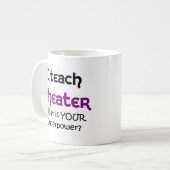 Theaterunterricht Kaffeetasse (Vorderseite Links)