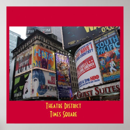 Theaterviertel - Times Square Poster (Vorne)