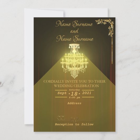 Theatervorhang Einladung (Vorderseite)