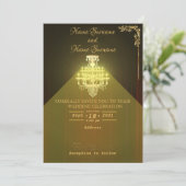 Theatervorhang Einladung (Stehend Vorderseite)