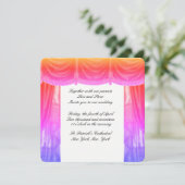 Theatervorhang Einladung (Stehend Vorderseite)