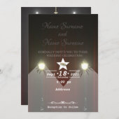 Theatervorhang Einladung (Vorne/Hinten)