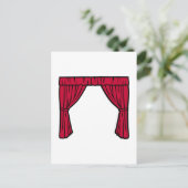 Theatervorhang Postkarte (Stehend Vorderseite)