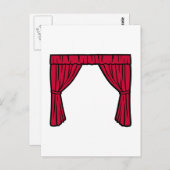 Theatervorhang Postkarte (Vorne/Hinten)