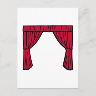Theatervorhang Postkarte