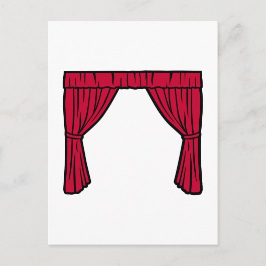Theatervorhang Postkarte (Vorderseite)