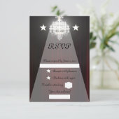 Theatervorhang RSVP Karte (Stehend Vorderseite)