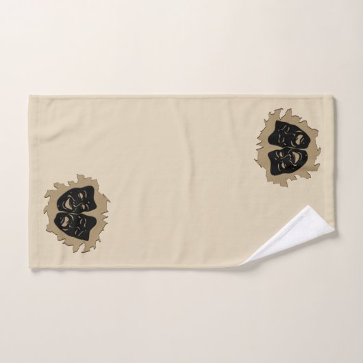 Theather Masks Badhandtuch Set (Handtuch)