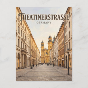 Theatinerstraße München Deutschland Postkarte
