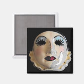 Theatrale Mask Magnet (Vorderseite/Rückseite)
