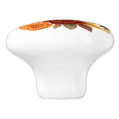 Theatrale Masken Rose Karneval Dramatisch Kunst Keramikknauf (Seitenansicht)