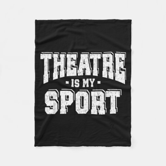 Theatre Is My Srt Fleecedecke (Vorderseite)