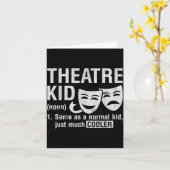 Theatre Kid Definition Lover Actor Musical Theater Karte (Gelbe Blume)