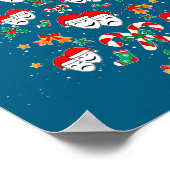 Theatre Masks Drama Actor Actress Christmas Tree X Poster (Ecke)