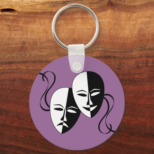 Theatre Masks Keychain Schlüsselanhänger (Vorderseite)