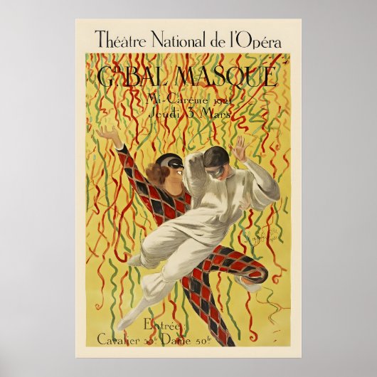 Theatre National de l'Opera Grand Masquerade Ball Poster (Vorne)