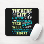 Theatre Nerd Actor Funny Musical Theater Geek Thes Mousepad (Mit Mouse)