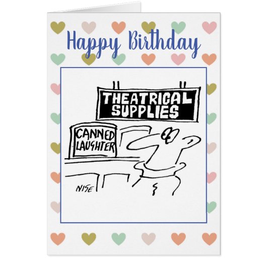 Theatrical Supplier has Tins of Canned Laughter (Vorne)