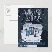 Theatrische Postkarte "Winter Slides" (Vorne/Hinten)