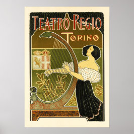 THEATRO REGIO Torino Italien Opernhaus Poster