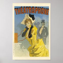 Theatrophon Vintage französische Werbung Poster