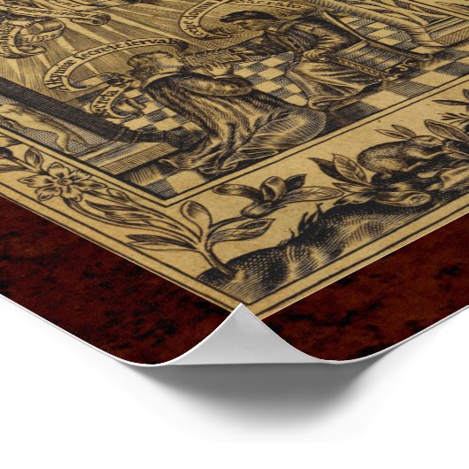 Theatrum Chemicum: Alchemy Illustration 1652 Poster (Ecke)