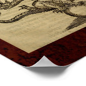 Theatrum Chemicum: Alchemy Illustration 1652 Poster (Ecke)