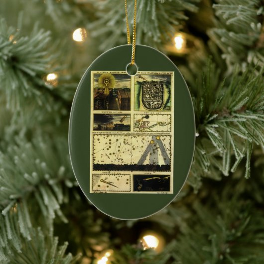 Theatrum Cometicum Comets von Stanislaw Lubienieck Keramik Ornament (Baum)