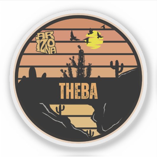 Theba, Arizona Aufkleber (Vorderseite)