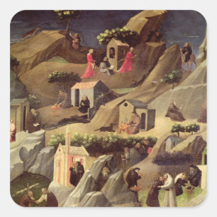 Thebaid, c.1410 quadratischer aufkleber