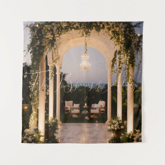 #TheBeginning ofAlwaysTapestry Wandteppich (Vorderseite)