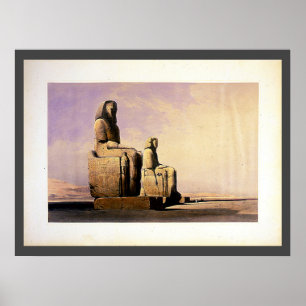 Thebes 4. Dezember 1838 David Roberts / Haghe Art Poster