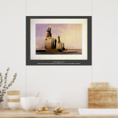 Thebes 4. Dezember 1838 David Roberts / Haghe Art Poster (Küche)