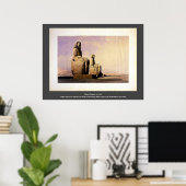 Thebes 4. Dezember 1838 David Roberts / Haghe Art Poster (Heimbüro)