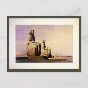 Thebes 4. Dezember 1838 David Roberts / Haghe Art Postkarte