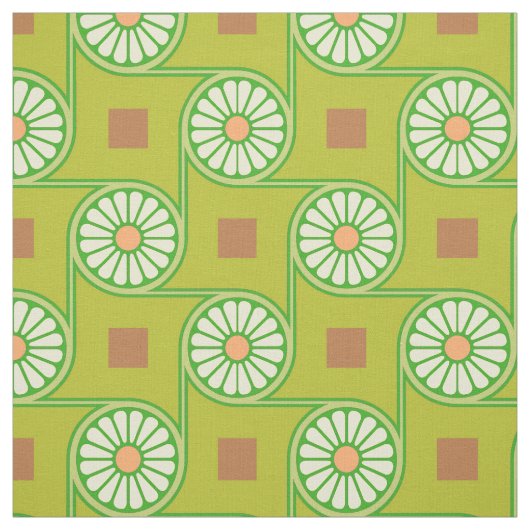 Thebes Grün Stoff (Muster)