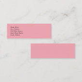 TheColorWheel hellrosa 1 dünne Visitenkarte (Vorne/Hinten)