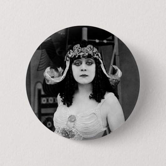 Theda Bara als Cleopatra-Taste Button (Vorderseite)