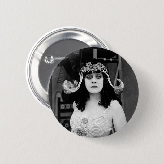 Theda Bara als Cleopatra-Taste Button (Vorne & Hinten)
