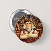 Theda Bara als Cleopatra Vintag Movie Button (Vorne & Hinten)