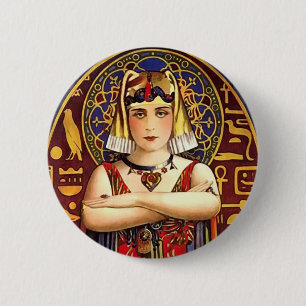 Theda Bara als Cleopatra Vintage-Film Button