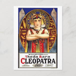 Theda Bara als Cleopatra Vintage-Film Postkarte